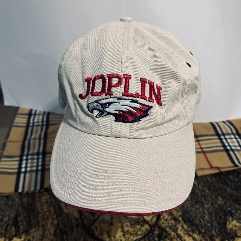 Joplin Eagles Baseball Cap Beige Embroidered Adjustable Strapback Richardson Sty